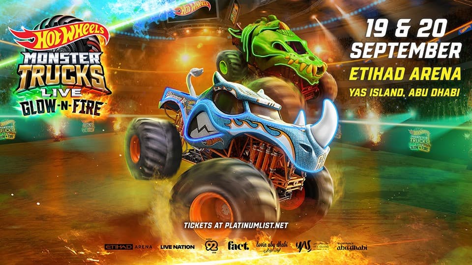 Hot Wheels Monster Trucks Liveβ’: Glow-N-Fire in Abu Dhabi